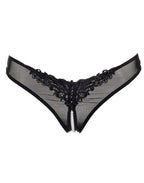 Amorable by Rimba - Open String met parels - One Size - Zwart