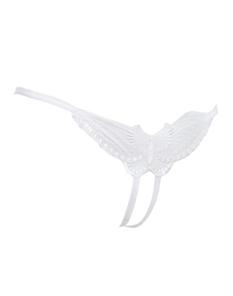 Amorable by Rimba - Open Vlinder String - One Size - Wit