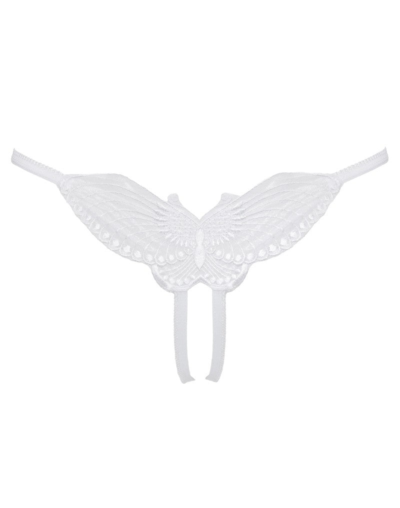 Amorable by Rimba - Open Vlinder String - One Size - Wit