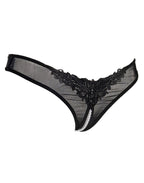 Amorable by Rimba - Open String met parels - One Size - Zwart