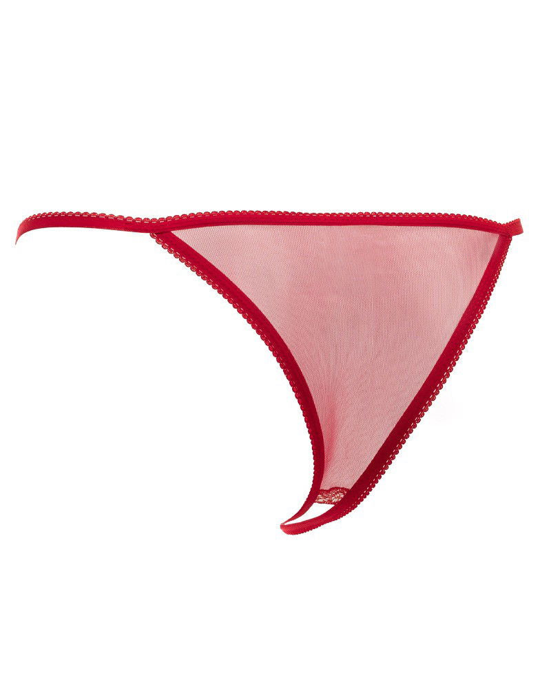Amorable by Rimba - Open Vlinder String - One Size - Rood