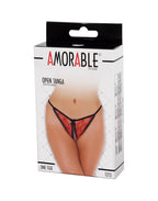 Amorable by Rimba - Open Tanga - One Size - Rood
