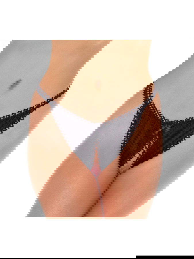 Amorable by Rimba - Open Tanga - One Size - Zwart