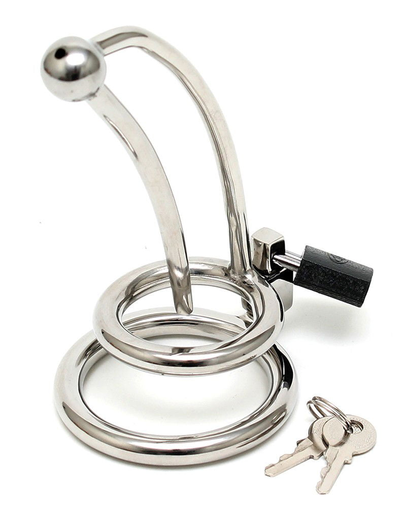 Rimba - Penis Chasisty with lock and curved Urethral tube