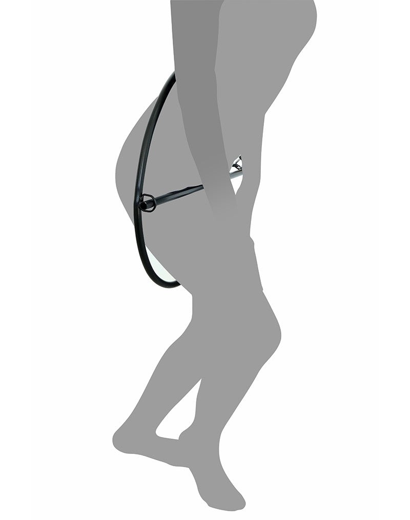 Rimba Restraint Ring met leren boeien en hangslot