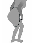 Rimba Restraint Ring met leren boeien en hangslot