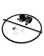 Rimba Restraint Ring met leren boeien en hangslot