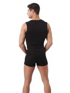 Amorable by Rimba - Tanktop met visnet  - Zwart