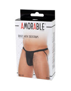 Amorable by Rimba - Doorzichtige jockstrap - One Size - Zwart