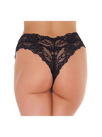 Amorable by Rimba - Slip - One Size - Zwart / Wit