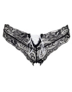 Amorable by Rimba - Slip - One Size - Zwart / Wit