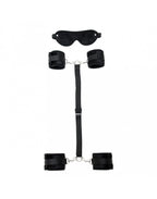 Rimba - Soft Bondage set met klittenband en masker (6 delig)