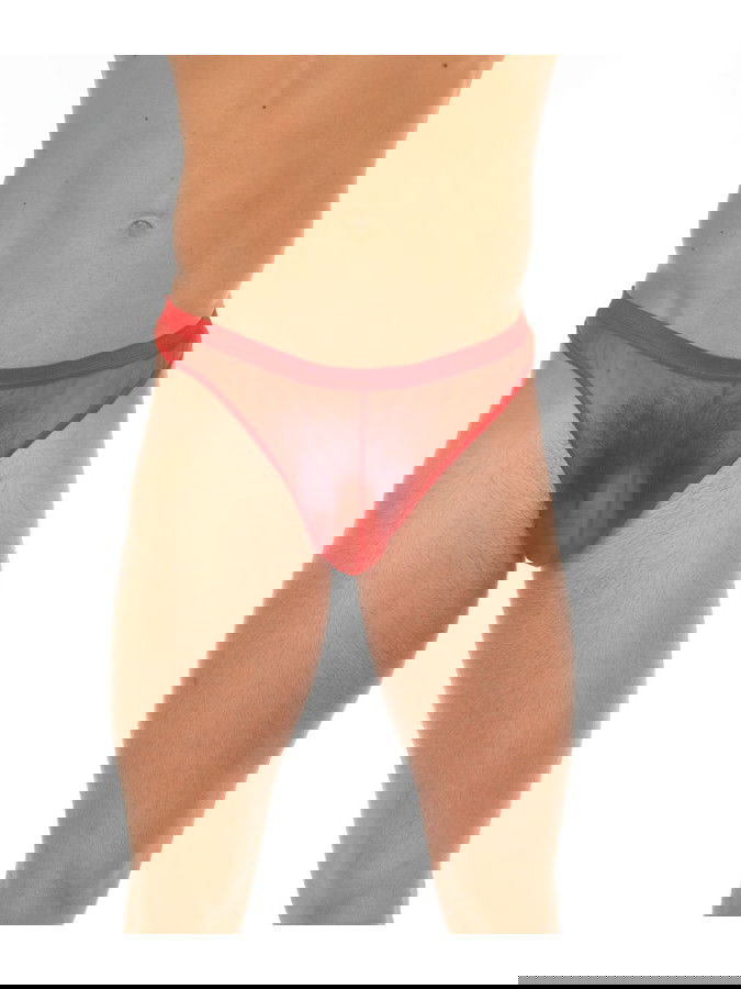 Amorable by Rimba - Doorzichtige string - One Size - Rood