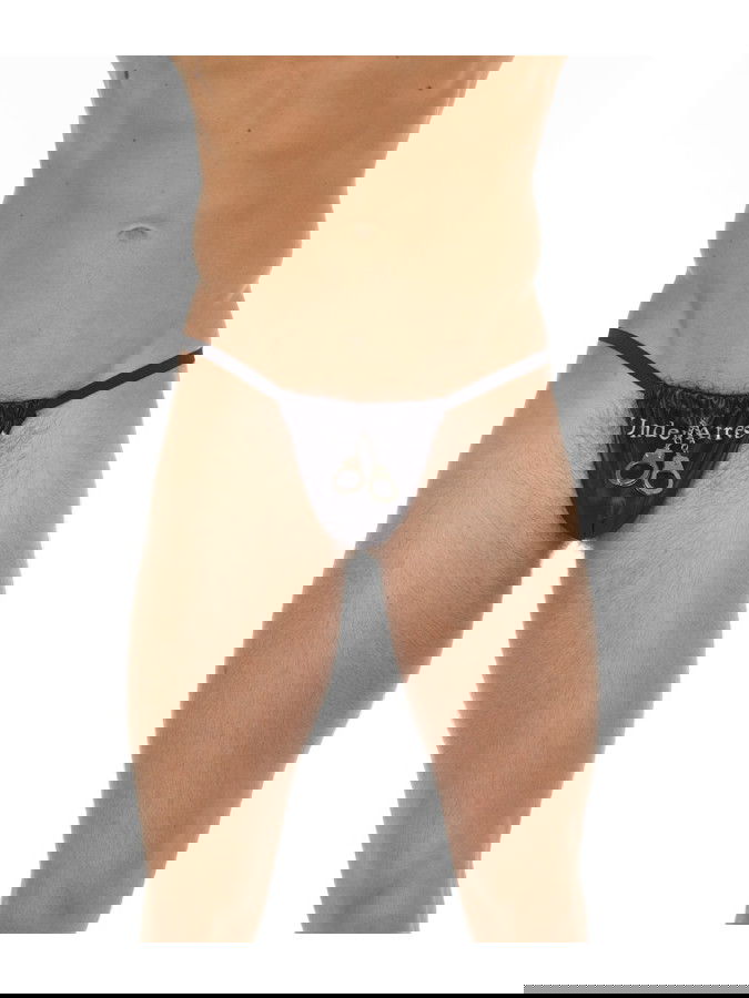 Amorable by Rimba - String met tekst - One Size - Zwart