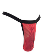 Amorable by Rimba - String met ritssluiting - One Size - Rood