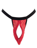 Amorable by Rimba - String met ritssluiting - One Size - Rood