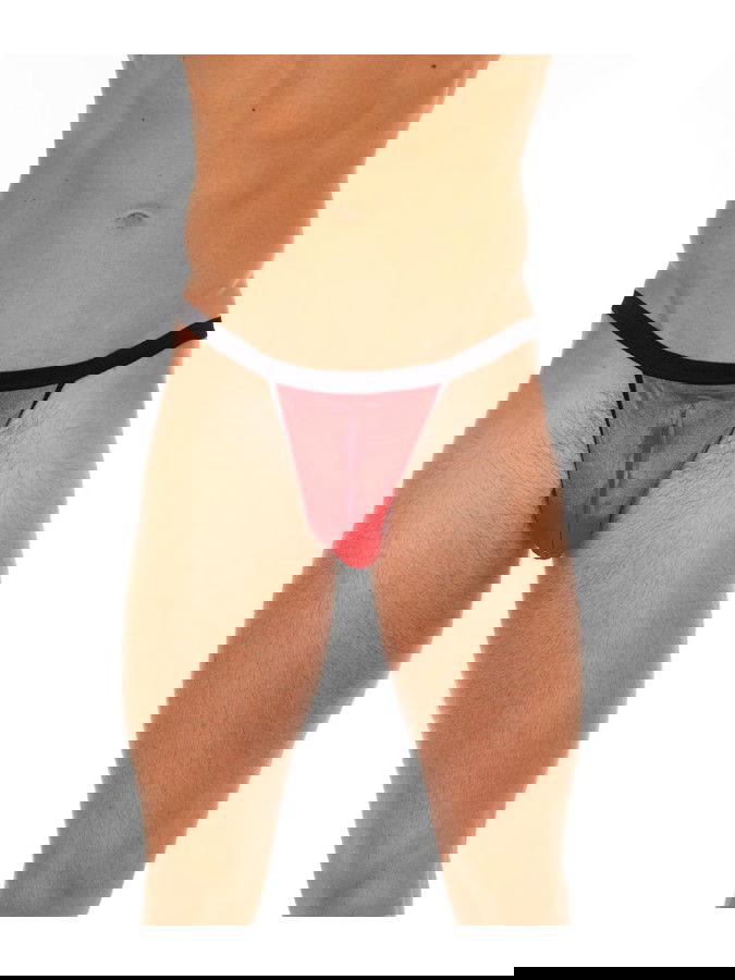 Amorable by Rimba - String met ritssluiting - One Size - Rood