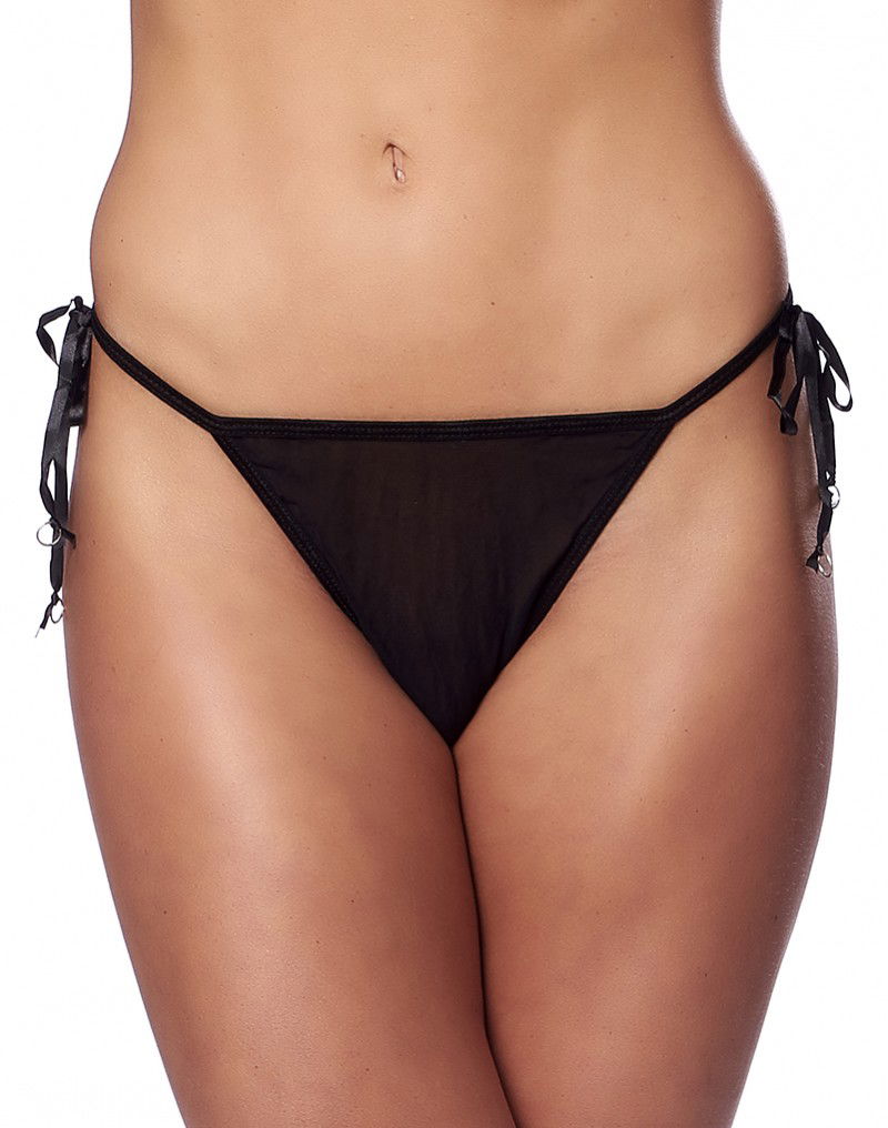 Amorable by Rimba - Tanga Slip - One Size - Zwart
