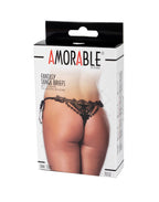 Amorable by Rimba - Tanga Slip - One Size - Zwart