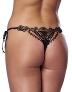 Amorable by Rimba - Tanga Slip - One Size - Zwart