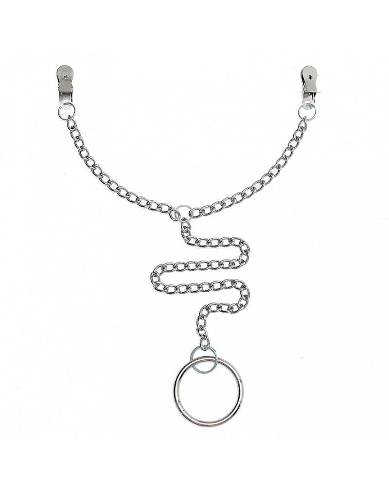 Rimba - Tepelklemmen met Ketting en cock ring Ø 50 mm.