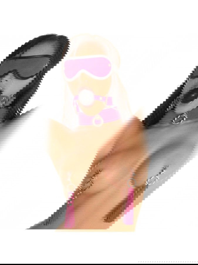 Rimba - Tepelklemmen met lederen zweepjes