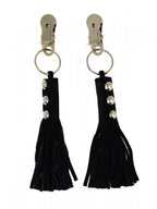 Rimba - Tepelklemmen met leder zweepje