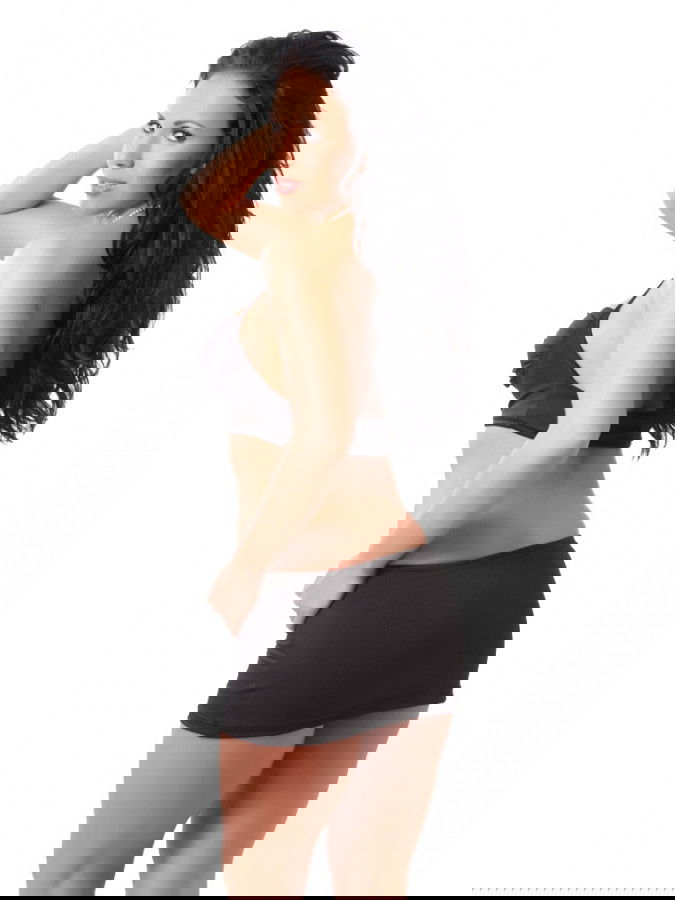 Amorable by Rimba -  Mini Rok met Top - One Size - Zwart