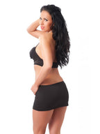 Amorable by Rimba -  Mini Rok met Top - One Size - Zwart