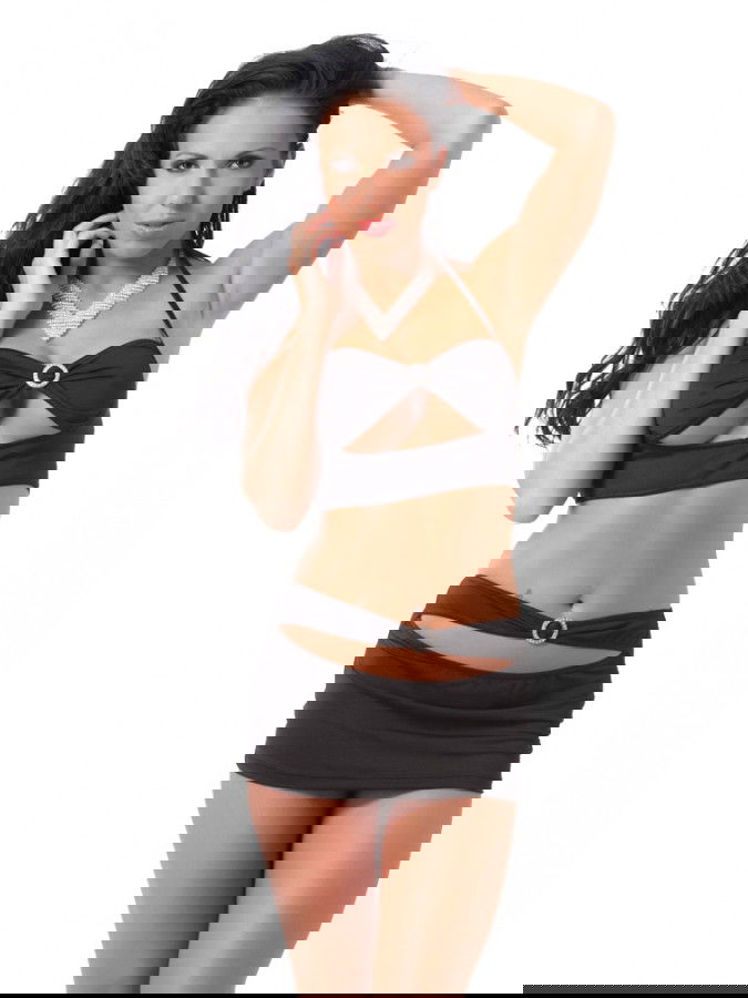 Amorable by Rimba -  Mini Rok met Top - One Size - Zwart