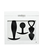 Rimba Toys - Basel - Set of Butt Plugs Maat M - Zwart