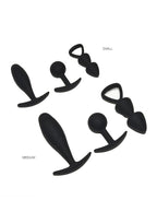 Rimba Toys - Basel - Set of Butt Plugs Maat S - Zwart