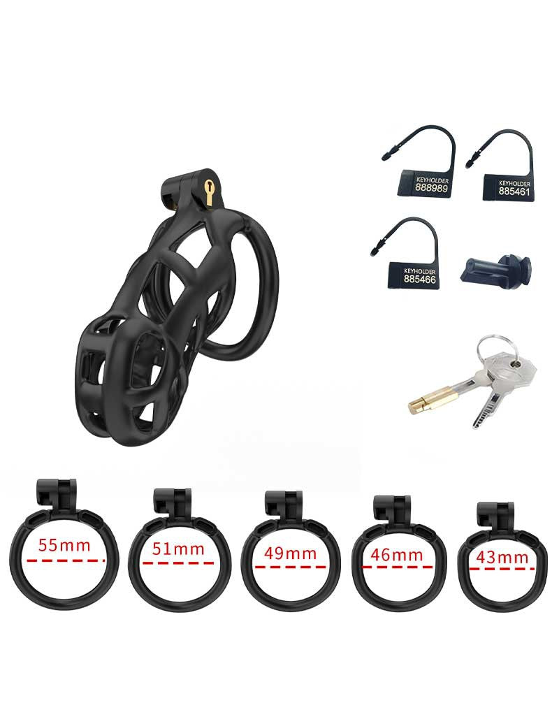 Rimba P-Cage - P-Cage PC01 - Peniskooi Maat M - Zwart