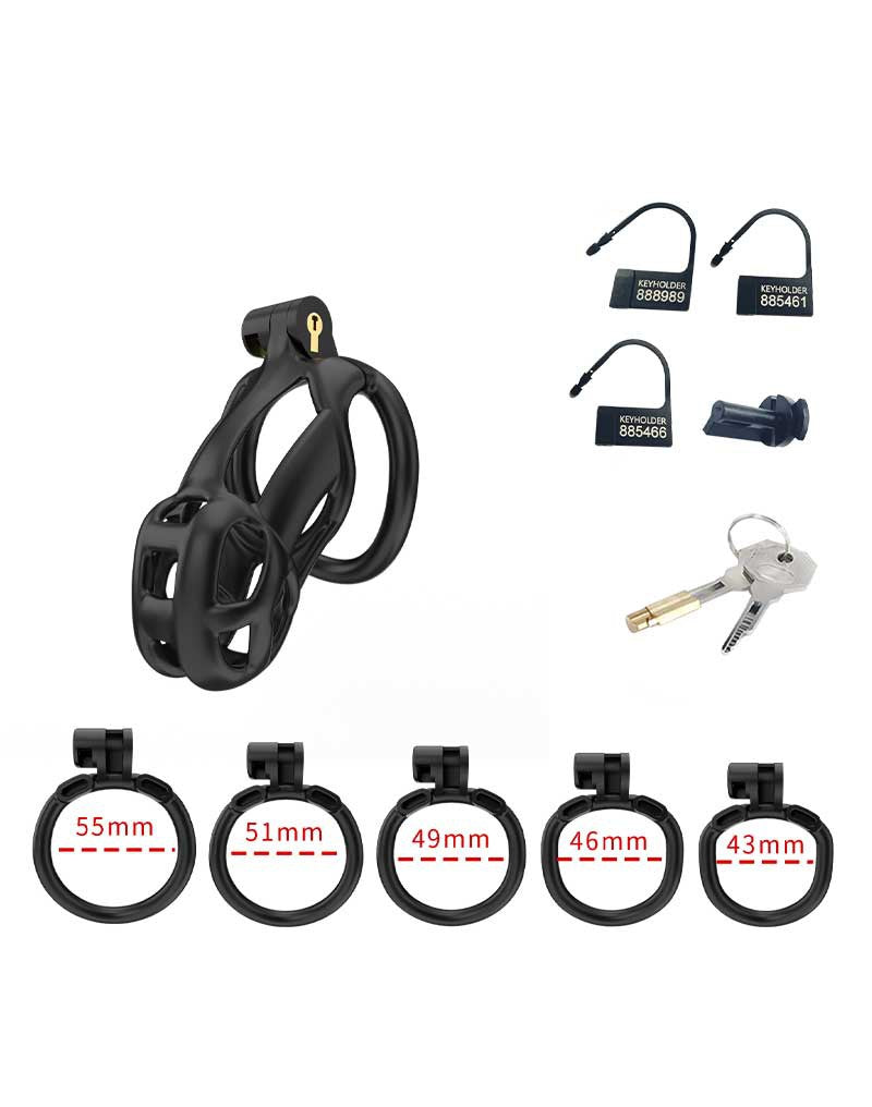 Rimba P-Cage - P-Cage PC01 - Peniskooi Maat S - Zwart