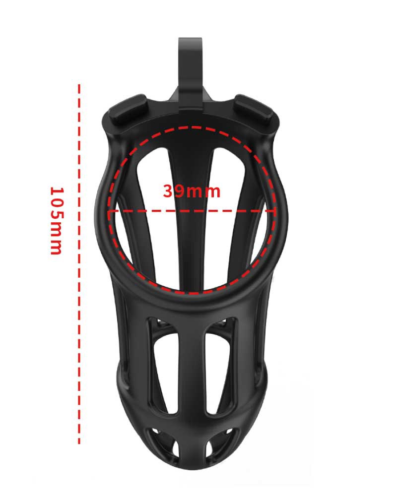 Rimba P-Cage - P-Cage PC02 - Peniskooi Maat L - Zwart