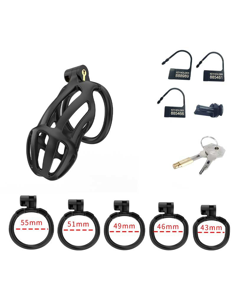 Rimba P-Cage - P-Cage PC02 - Peniskooi Maat M - Zwart