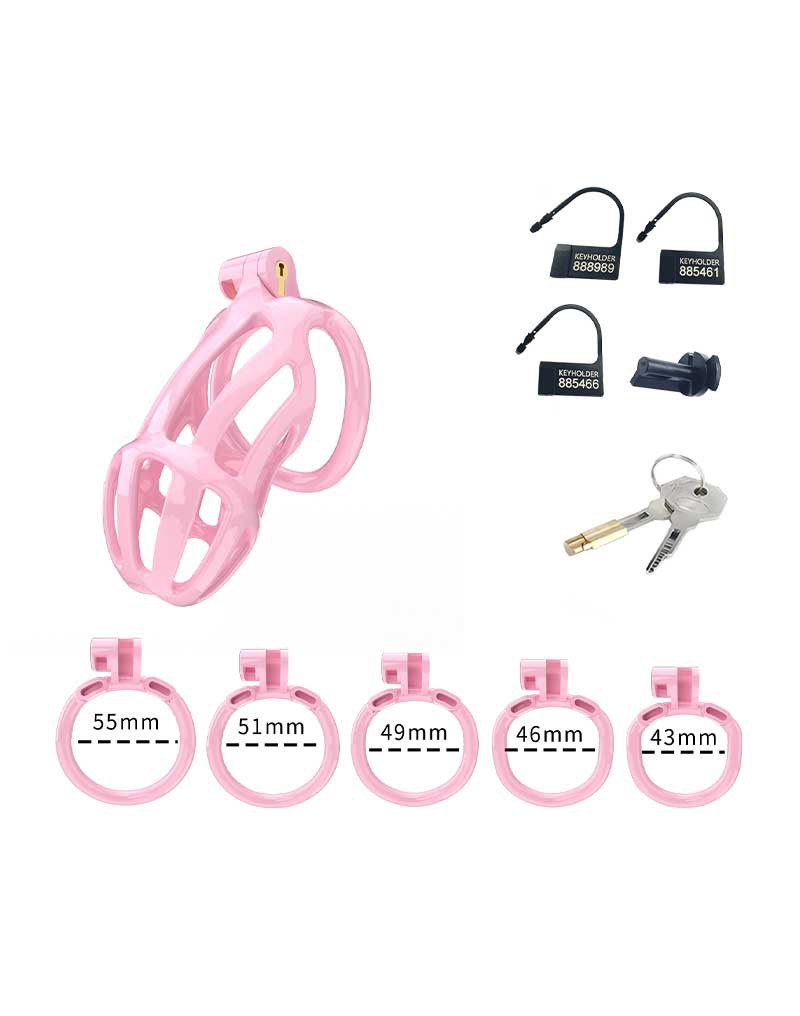 Rimba P-Cage - P-Cage PC02 - Peniskooi Maat M - Roze