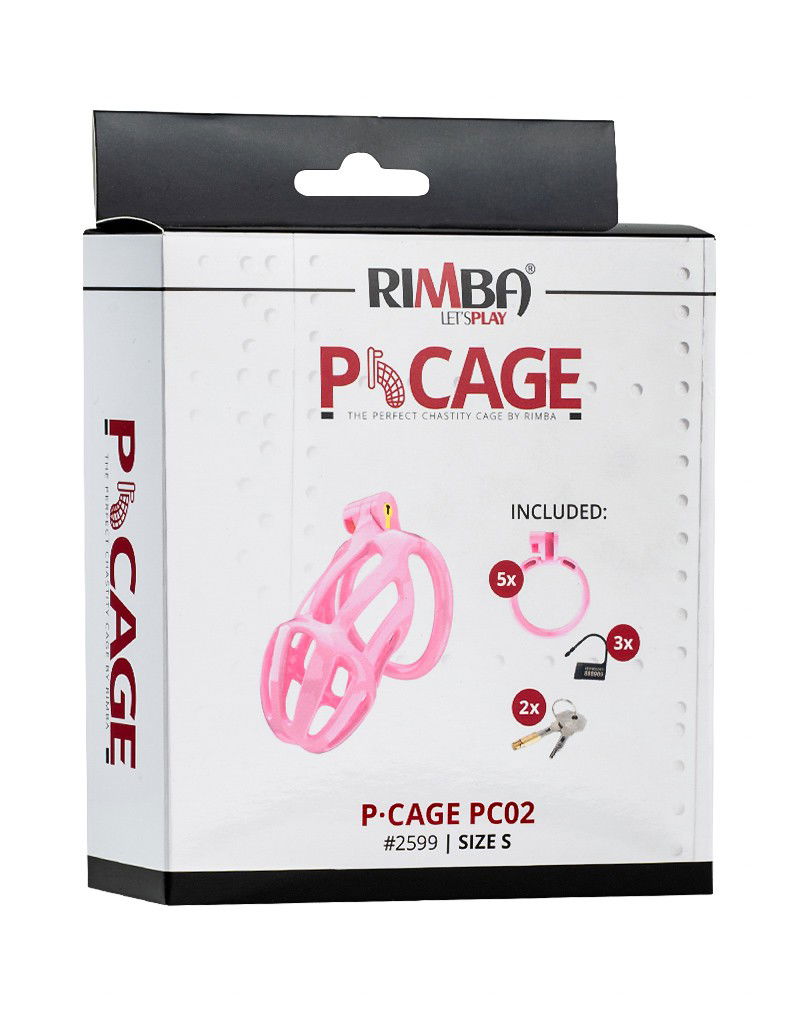 Rimba P-Cage - P-Cage PC02 - Peniskooi Maat S - Roze