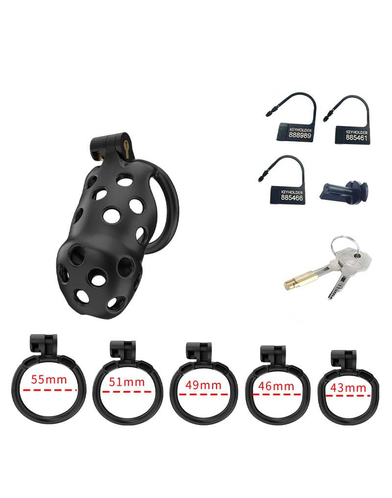 Rimba P-Cage - P-Cage PC03 - Peniskooi Maat S - Zwart