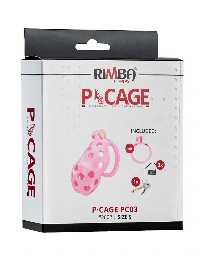 Rimba P-Cage - P-Cage PC03 - Peniskooi Maat S - Roze