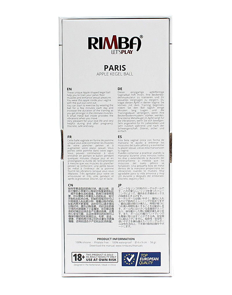 Rimba Toys - Paris - Appelvormige Kegelbal - Zwart