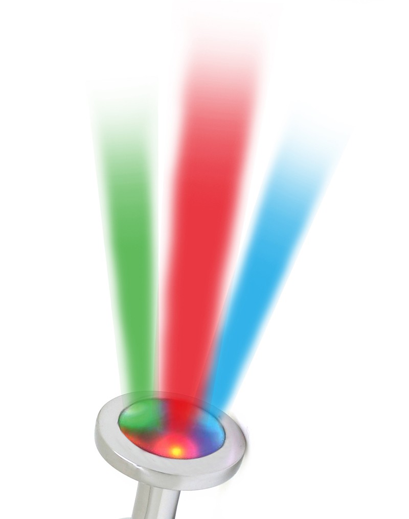 Rimba Toys - Pisa - Butt Plug met LED Licht - Zilver