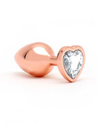Rimba Toys - Pisa - Heart Shaped Butt Plug - Rosé Goud