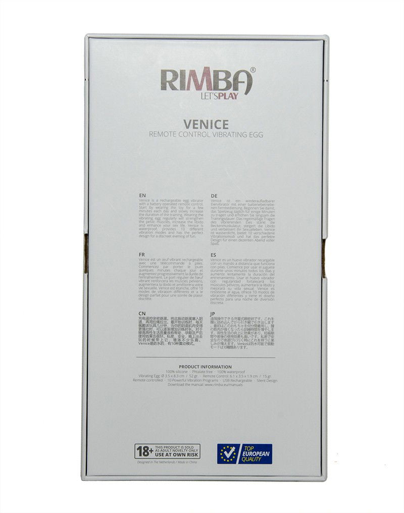 Rimba Toys - Venice - Vibrerend Ei met Afstandsbediening - Paars