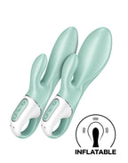 Satisfyer - Air Pump Bunny 5+ - Opblaasbare Rabbit Vibrator (met App Control) - Mint