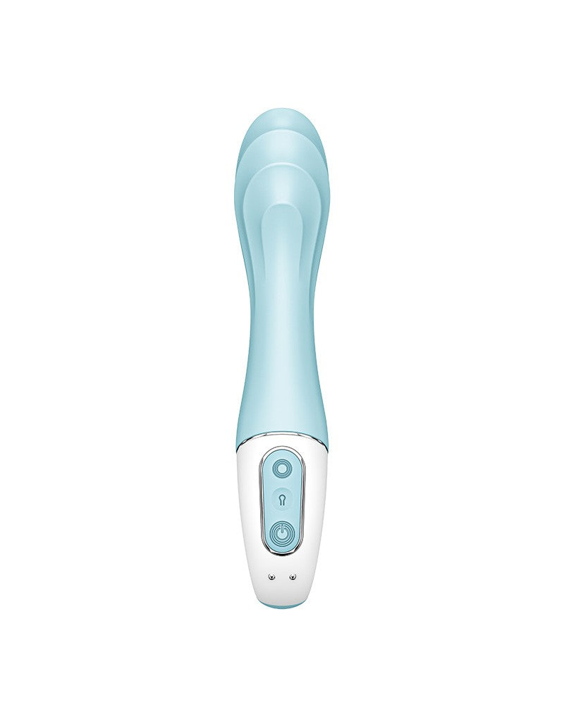 Satisfyer - Air Pump Vibrator 5+ - Opblaasbare G-Spot Vibrator (met App Control) - Blauw