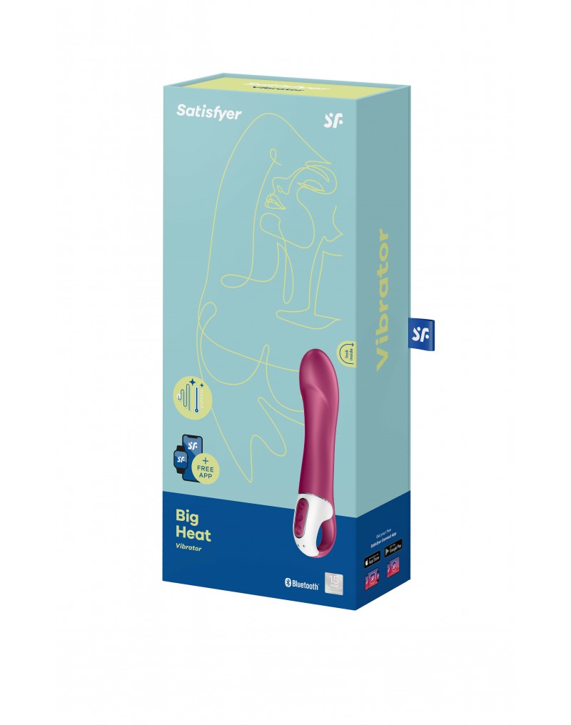 Satisfyer - Big Heat - Verwarmde G-Spot Vibrator - Berry