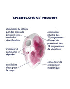 Satisfyer - Cloud Dancer - Luchtdruk Vibrator - Rood