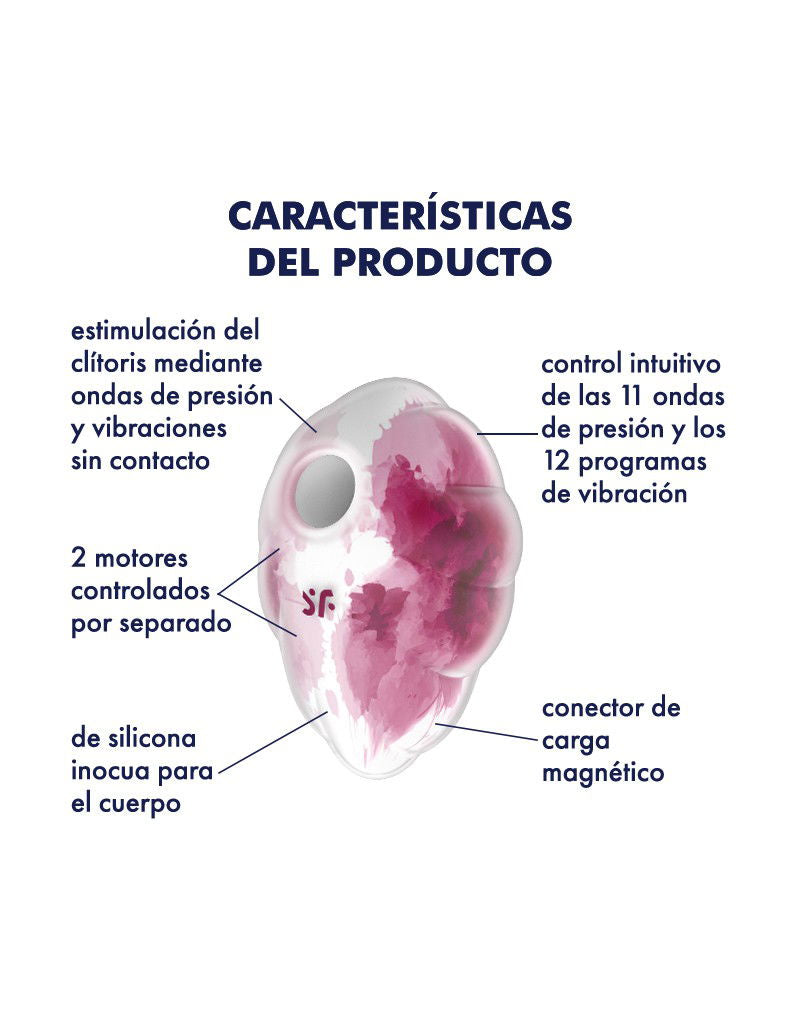 Satisfyer - Cloud Dancer - Luchtdruk Vibrator - Rood