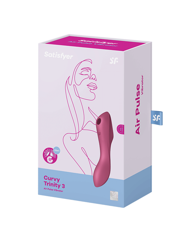 Satisfyer - Curvy Trinity 3 - 3-in-1 Vibrator - Rood